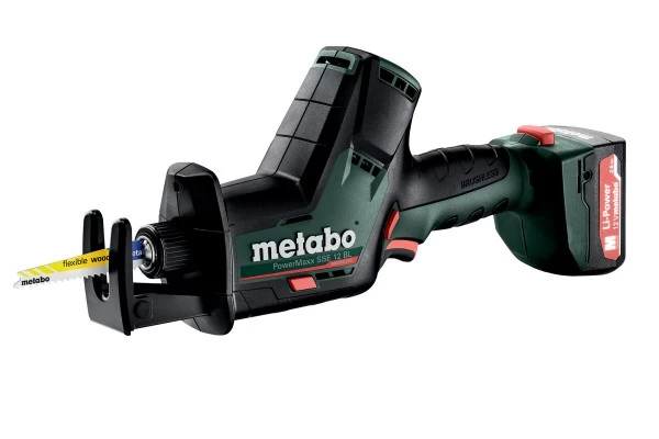 Metabo Akku-Säbelsäge PowerMaxx SSE 12 BL, 12V 2x2Ah Li-Ion + SC 30, 602322500 – Bild 2