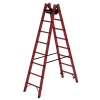 Günzburger Vollkunststoff-Sprossen-Stehleiter, 2 X 8 Sprossen, 36408