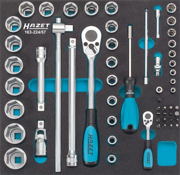 *Hazet Steckschlüssel- / Schraubendreher-Satz, 163-224/57