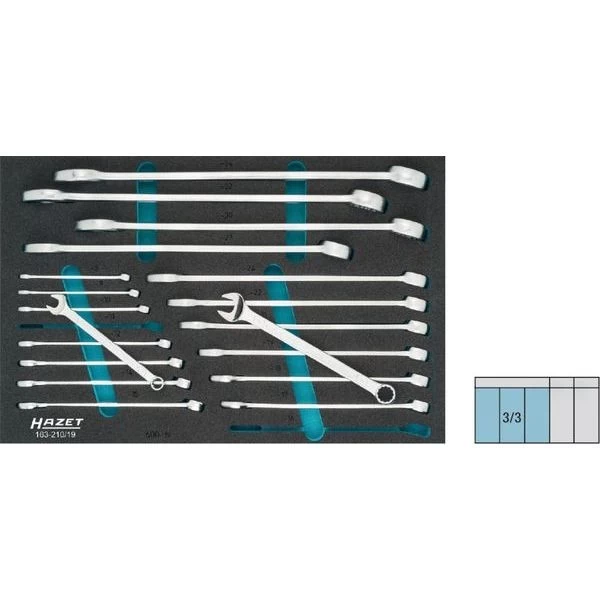 Hazet Ring-Maulschlüssel-Satz, 163-210/19 – Bild 2