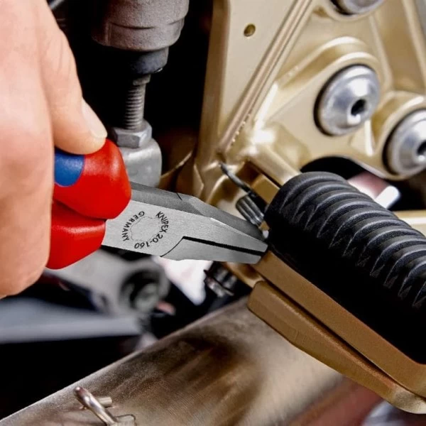 Knipex Flachzange Verchromt Isoliert Mit Mehrkomponenten-Hüllen, VDE-geprüft 160 Mm, 20 06 160 – Bild 4