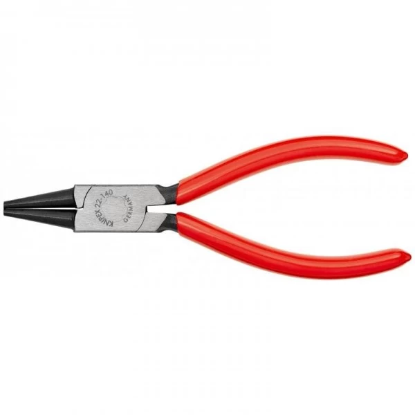 Knipex Rundzange Schwarz Atramentiert Mit Kunststoff überzogen 140 Mm, 22 01 140 – Bild 3