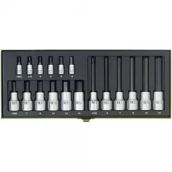 Proxxon Steckschlüsselsatz "Hex", 1/4" + 1/2" (18-tlg.), 23100