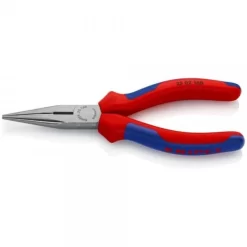 Knipex Flachrundzange Mit Schneide Schwarz Atramentiert 160 Mm, 25 02 160