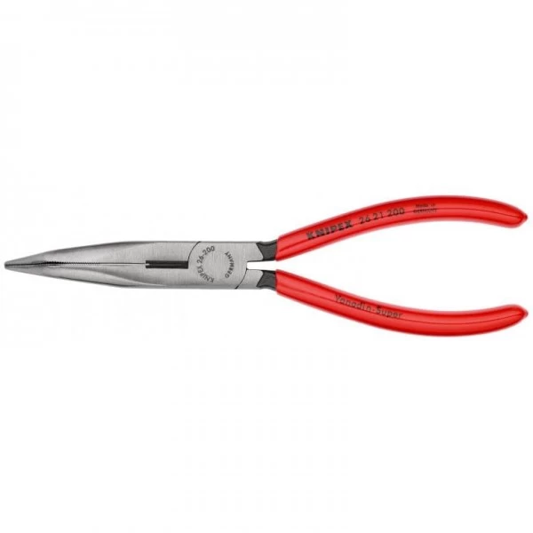 Knipex Flachrundzange Mit Schneide Schwarz Atramentiert 200 Mm, 26 21 200 – Bild 3