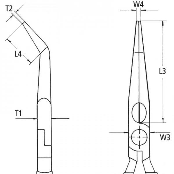 Knipex Flachrundzange Mit Schneide Schwarz Atramentiert 200 Mm, 26 22 200 – Bild 6