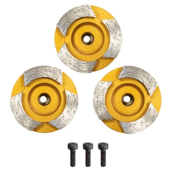Eibenstock Diamant-Schleifteller Ø 44mm 3er-Set Beton, 37134000