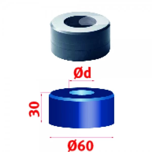 Metallkraft Rundmatrize Nr.60 Ø 34,2 Mm, 3889334,2
