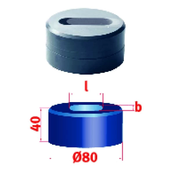 Metallkraft Langlochmatrize Nr.80 26,5 X 51,0 Mm, 3889426,5X51,0