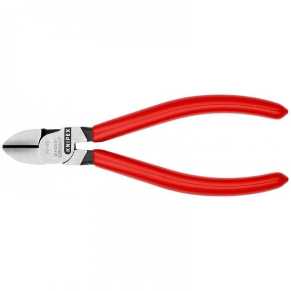 Knipex Seitenschneider Schwarz Atramentiert Mit Kunststoff überzogen 140 Mm, 70 01 140 – Bild 2