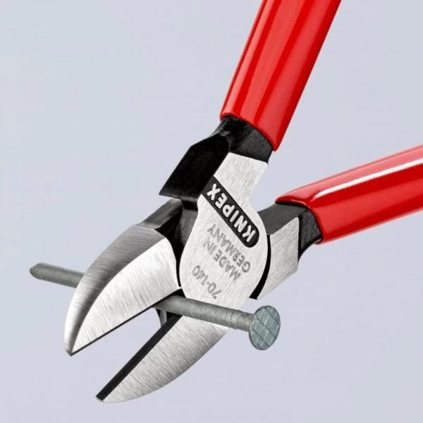 Knipex Seitenschneider Schwarz Atramentiert Mit Kunststoff überzogen 140 Mm, 70 01 140 – Bild 5
