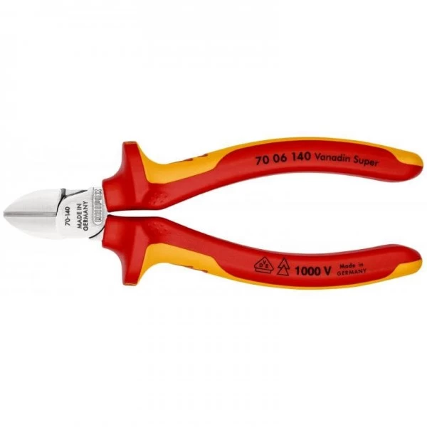 Knipex Seitenschneider Verchromt 140 Mm, 70 06 140 – Bild 2