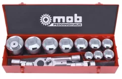 Peddinghaus Steckschlüsselsatz 1 Zoll - 6 Kant - 16 Teilig - In Metalbox, 9450020001