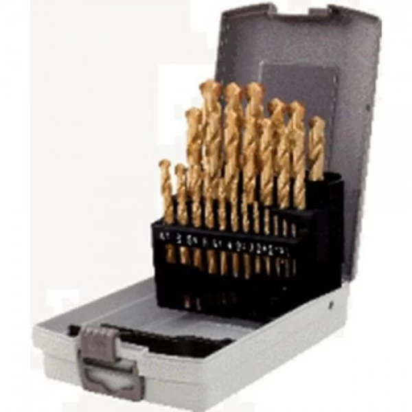 KS Tools HSS TiN Spiralbohrer-Satz,25-tlg.Kunststoffkassette, 330.4623