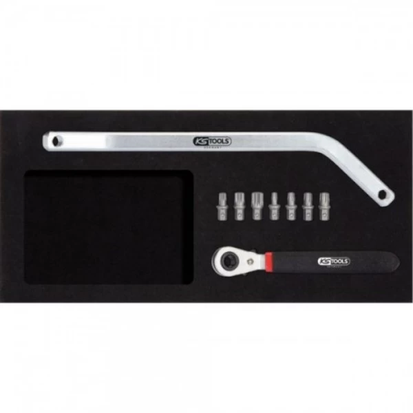 KS Tools Türscharnier-Spursteckschlüssel-Satz,9-tlg., 140.2180