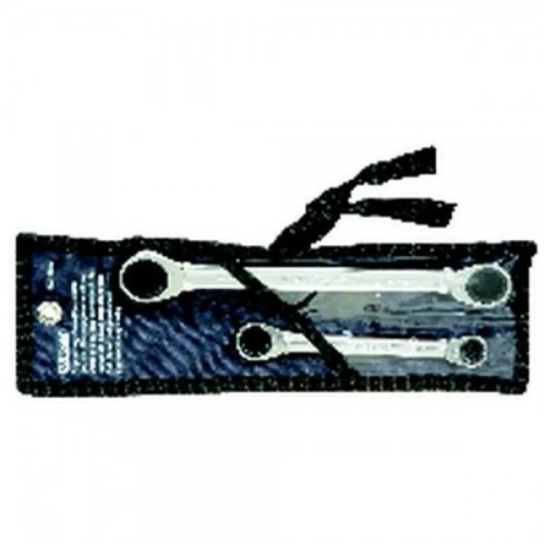 KS Tools GEAR+ Doppelringschlüssel-Satz,2-tlg.10x13-17x19mm, 503.4552