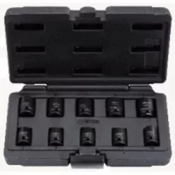 KS Tools 3/8" 12kant-Kraft-Stecknuss-Satz,10-tlg.8-17mm, 515.0950