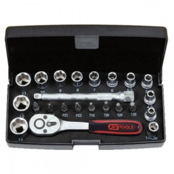*KS Tools 1/4" SUPERLOCK Steckschlüssel-Satz,23tlg, 911.0623 – Bild 2