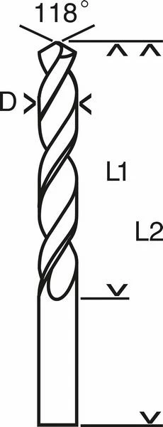 Bosch Karosseriebohrer HSS-R, DIN 1897, 5,2 X 26 X 62 Mm, 10er-Pack 2608597243 – Bild 3