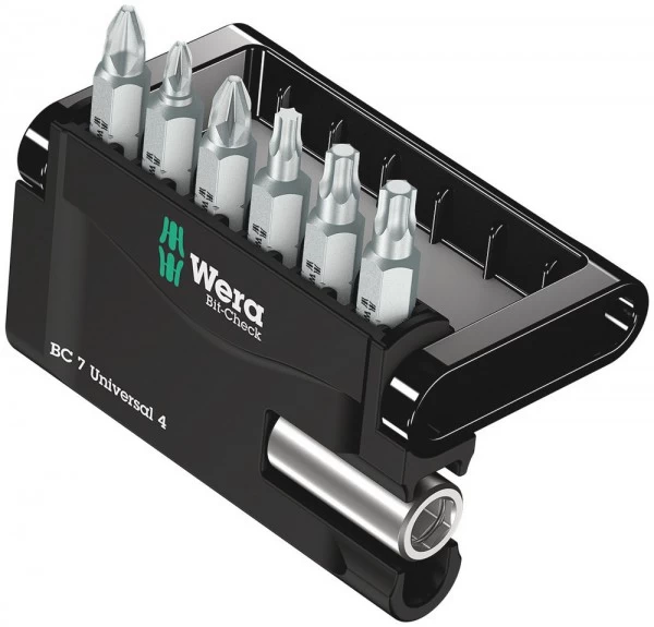 Wera Bit Set + Universalhalter Bit-Check 7 Universal 4, 05135810001