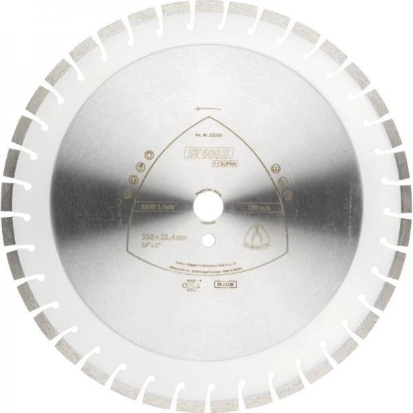 DT 600 U Diamanttrennscheiben, 300 X 2,8 X 25,4 Mm 32 Segmente, 325184