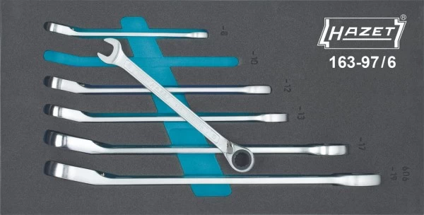 *Hazet Knarren-Ring-Maulschlüssel-Satz, 163-97/6 – Bild 2