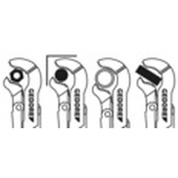 Gedore 100 2 Hochleistungs-Dreipunkt-Rohrzange ECK-SCHWEDE-snap 2", 4500300 – Bild 4